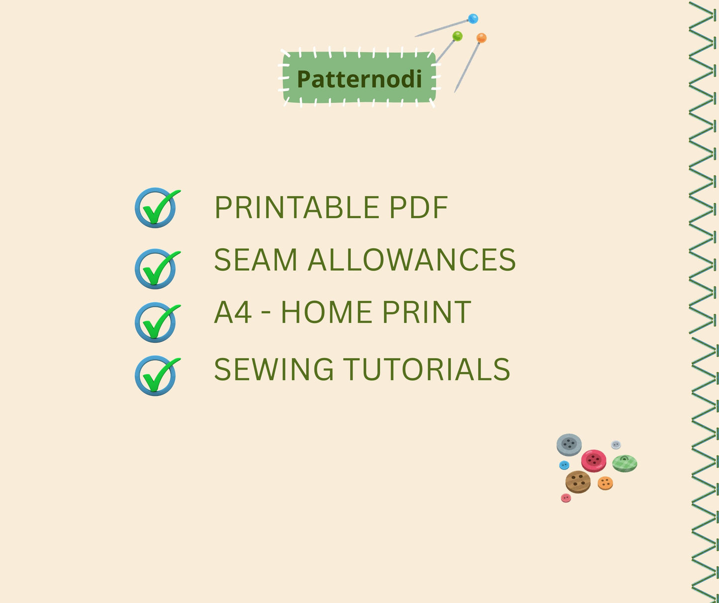 Baby Dress Pattern: Long Sleeve A-Line Sewing (A4 PDF Digital Download)